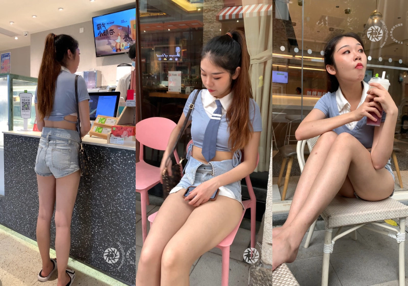 1058、[街拍]M968.热裤小妹[图片视频27.7G]