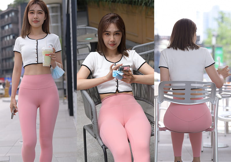 1092、[街拍]M881.粉色瑜伽裤美女[视频图片20.7G]