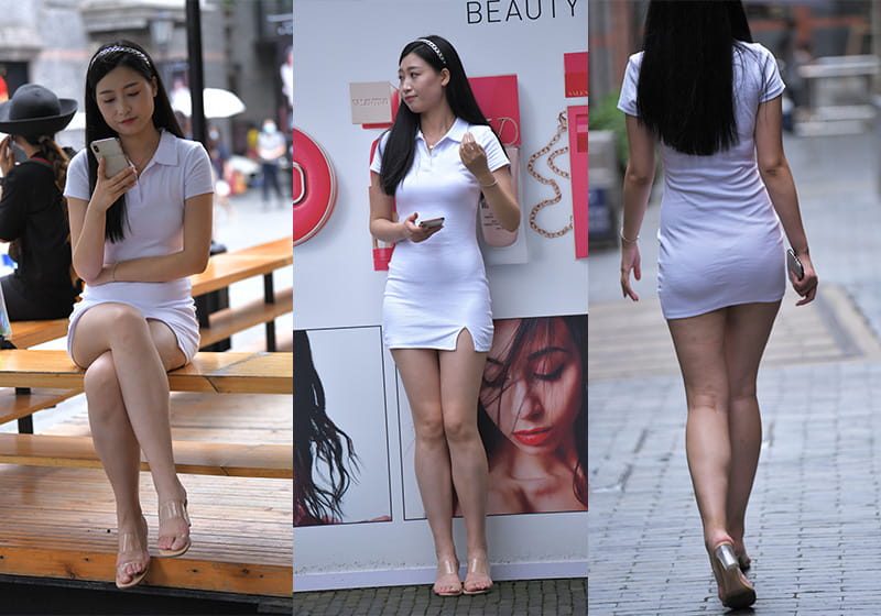 1094、[街拍]M879.白裙女子[图片5.52G]