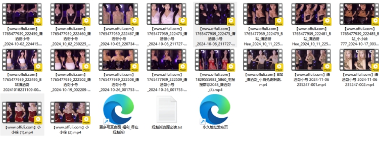 1221、B站UP主潇洒哥小号直播热舞精选无水剪辑[18V2.68G]